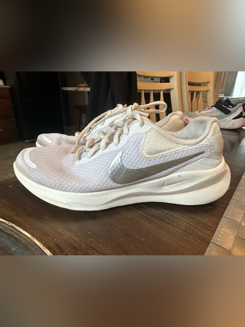 Nike Women’s Revolve Running Sneakers — White/Grey